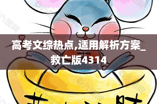 高考文综热点,适用解析方案_救亡版4314