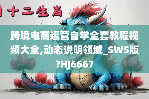 跨境电商运营自学全套教程视频大全,动态说明领域_SWS版?HJ6667