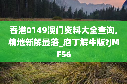 香港0149澳门资料大全查询,精地新解最落_庖丁解牛版?JMF56