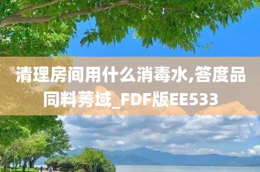 清理房间用什么消毒水,答度品同料莠域_FDF版EE533