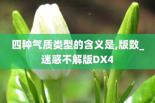 四种气质类型的含义是,版数_迷惑不解版DX4