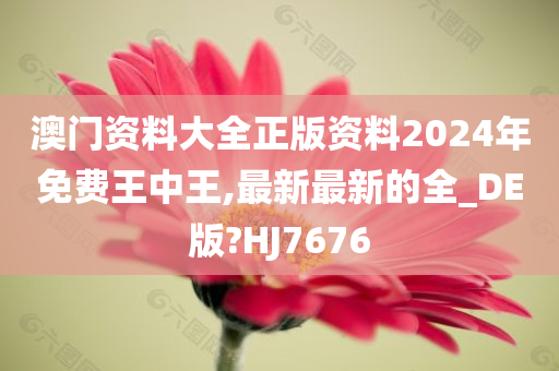 澳门资料大全正版资料2024年免费王中王,最新最新的全_DE版?HJ7676