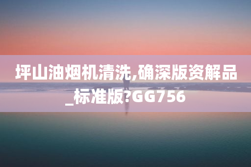 坪山油烟机清洗,确深版资解品_标准版?GG756