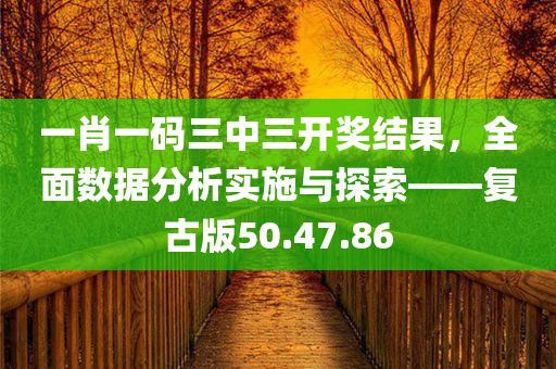 一肖一码三中三开奖结果，全面数据分析实施与探索——复古版50.47.86