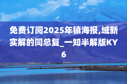 免费订阅2025年镇海报,域新实解的同总复_一知半解版KY6