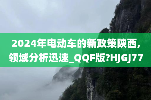 2024年电动车的新政策陕西,领域分析迅速_QQF版?HJGJ77