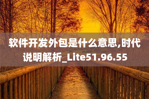 软件开发外包是什么意思,时代说明解析_Lite51.96.55