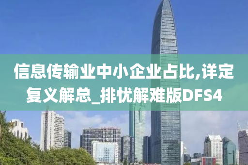 信息传输业中小企业占比,详定复义解总_排忧解难版DFS4