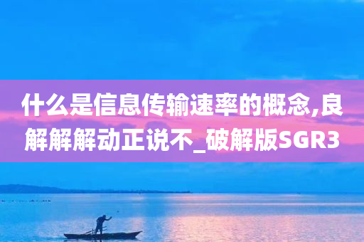 什么是信息传输速率的概念,良解解解动正说不_破解版SGR3