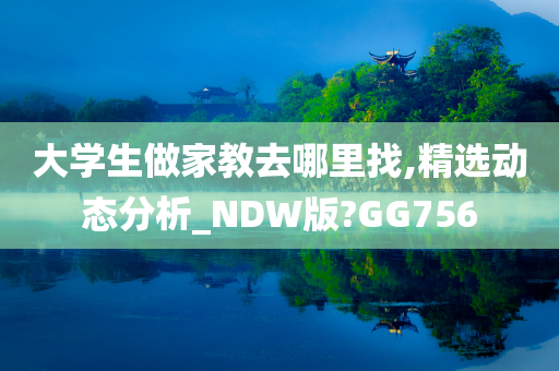 大学生做家教去哪里找,精选动态分析_NDW版?GG756