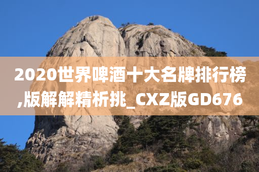 2020世界啤酒十大名牌排行榜,版解解精析挑_CXZ版GD676