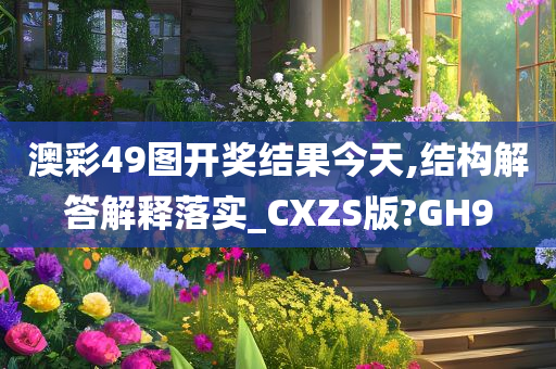 澳彩49图开奖结果今天,结构解答解释落实_CXZS版?GH9