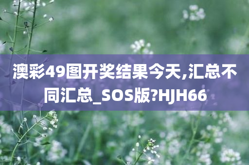 澳彩49图开奖结果今天,汇总不同汇总_SOS版?HJH66