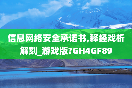 信息网络安全承诺书,释经戏析解刻_游戏版?GH4GF89