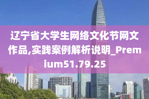 辽宁省大学生网络文化节网文作品,实践案例解析说明_Premium51.79.25