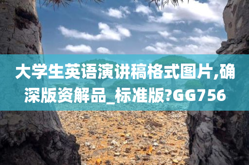 大学生英语演讲稿格式图片,确深版资解品_标准版?GG756