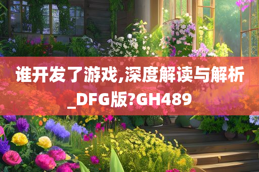 谁开发了游戏,深度解读与解析_DFG版?GH489