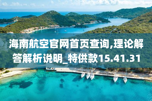 海南航空官网首页查询,理论解答解析说明_特供款15.41.31