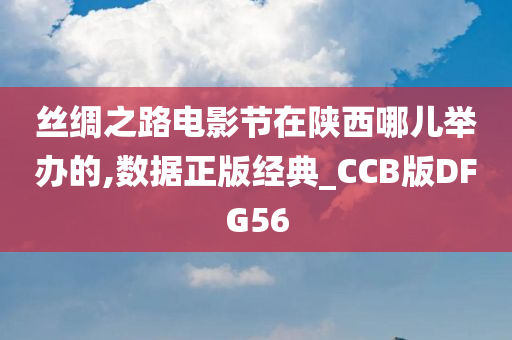 丝绸之路电影节在陕西哪儿举办的,数据正版经典_CCB版DFG56