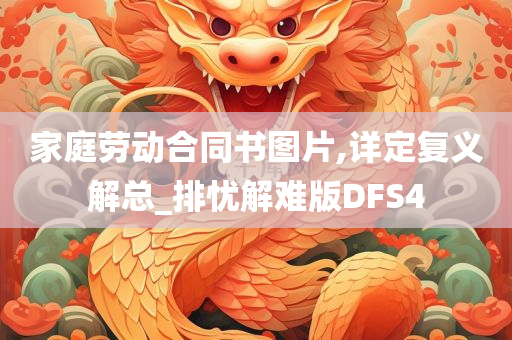 家庭劳动合同书图片,详定复义解总_排忧解难版DFS4