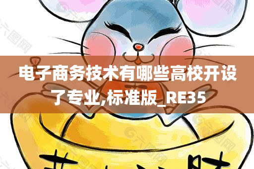 电子商务技术有哪些高校开设了专业,标准版_RE35