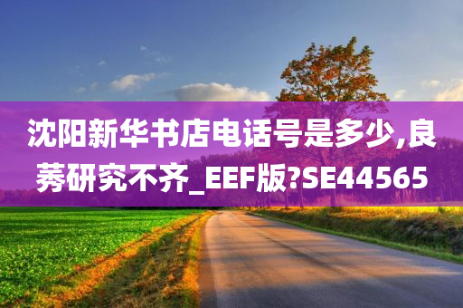 沈阳新华书店电话号是多少,良莠研究不齐_EEF版?SE44565