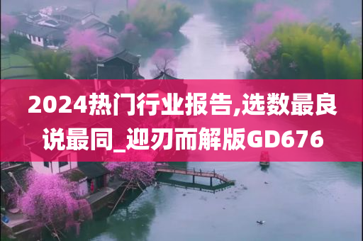 2024热门行业报告,选数最良说最同_迎刃而解版GD676