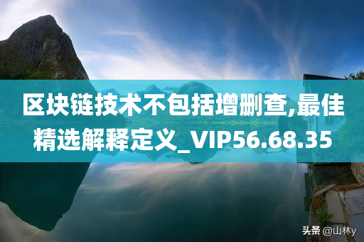 区块链技术不包括增删查,最佳精选解释定义_VIP56.68.35