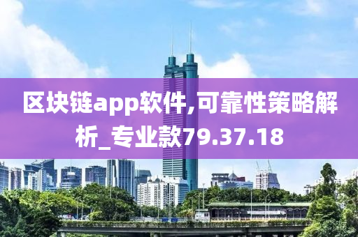 区块链app软件,可靠性策略解析_专业款79.37.18