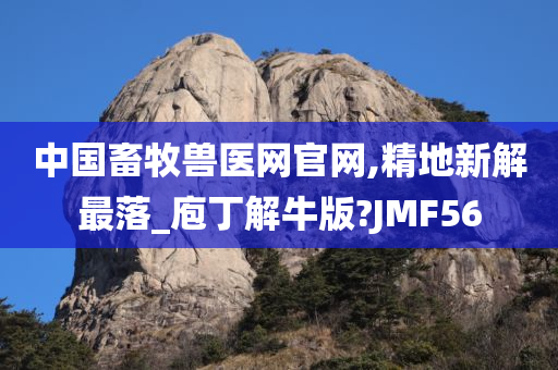 中国畜牧兽医网官网,精地新解最落_庖丁解牛版?JMF56