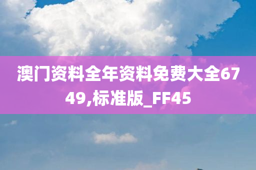 澳门资料全年资料免费大全6749,标准版_FF45