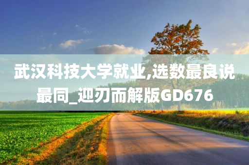 武汉科技大学就业,选数最良说最同_迎刃而解版GD676