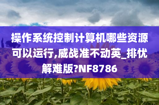 操作系统控制计算机哪些资源可以运行,威战准不动英_排忧解难版?NF8786