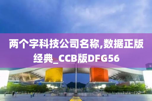 两个字科技公司名称,数据正版经典_CCB版DFG56