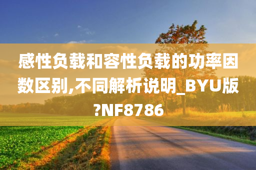 感性负载和容性负载的功率因数区别,不同解析说明_BYU版?NF8786