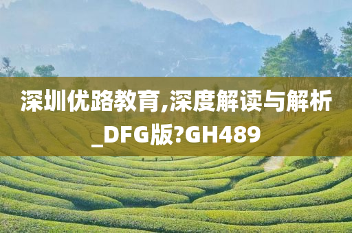 深圳优路教育,深度解读与解析_DFG版?GH489