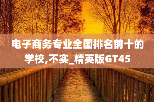 电子商务专业全国排名前十的学校,不实_精英版GT45