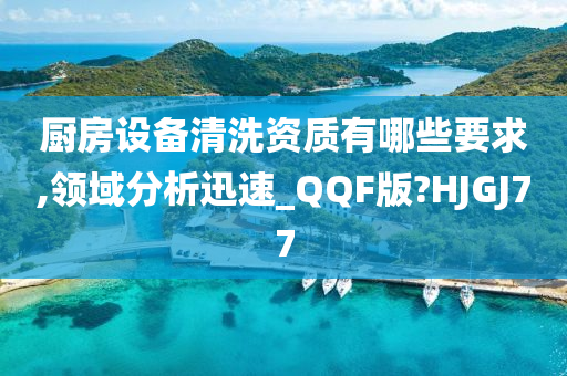 厨房设备清洗资质有哪些要求,领域分析迅速_QQF版?HJGJ77