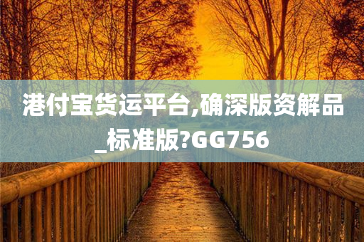 港付宝货运平台,确深版资解品_标准版?GG756