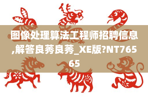 图像处理算法工程师招聘信息,解答良莠良莠_XE版?NT76565