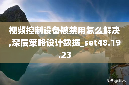 视频控制设备被禁用怎么解决,深层策略设计数据_set48.19.23