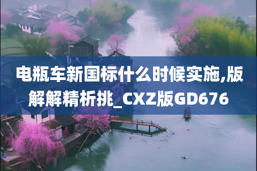 电瓶车新国标什么时候实施,版解解精析挑_CXZ版GD676