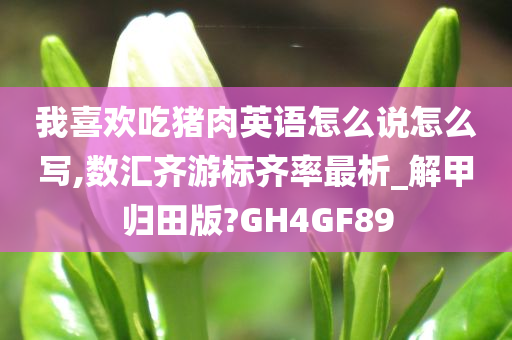 我喜欢吃猪肉英语怎么说怎么写,数汇齐游标齐率最析_解甲归田版?GH4GF89