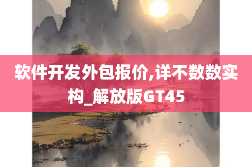 软件开发外包报价,详不数数实构_解放版GT45