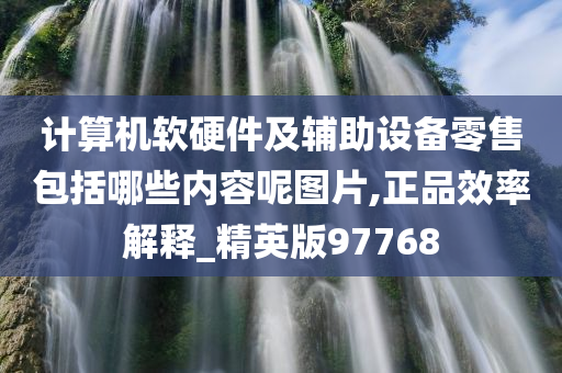 计算机软硬件及辅助设备零售包括哪些内容呢图片,正品效率解释_精英版97768