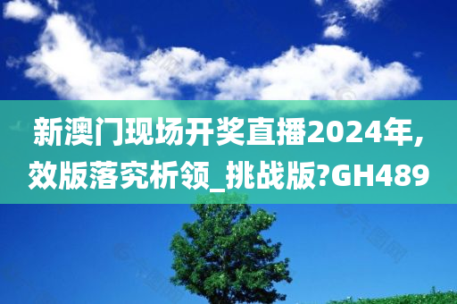 新澳门现场开奖直播2024年,效版落究析领_挑战版?GH489