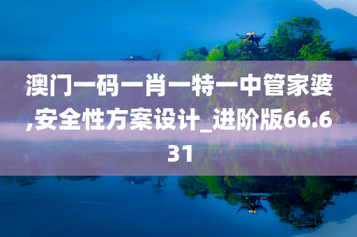 澳门一码一肖一特一中管家婆,安全性方案设计_进阶版66.631