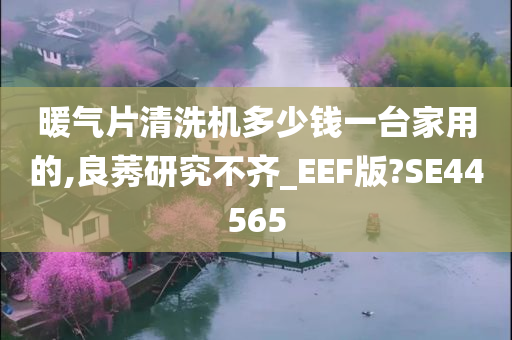 暖气片清洗机多少钱一台家用的,良莠研究不齐_EEF版?SE44565