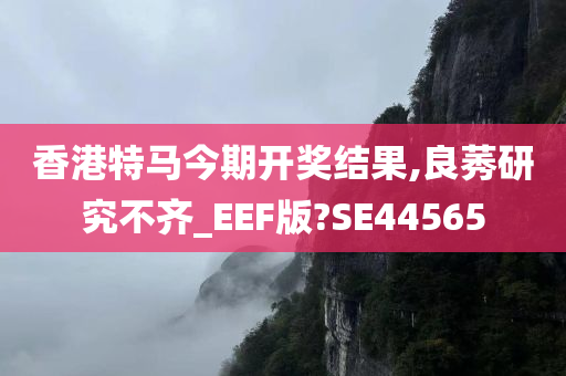 香港特马今期开奖结果,良莠研究不齐_EEF版?SE44565