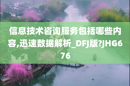 信息技术咨询服务包括哪些内容,迅速数据解析_DFJ版?JHG676